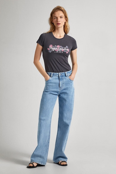Pepe Jeans London Слим тениска с лого Жени