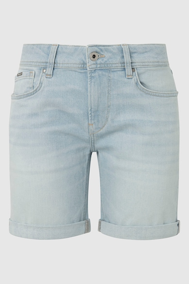 Pepe Jeans London Pantaloni scurti din denim cu aspect decolorat Femei