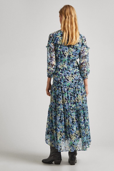 Pepe Jeans London Rochie stratificata cu model floral Femei