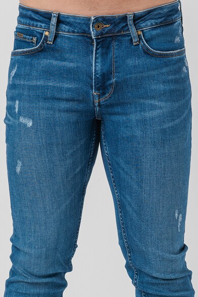 Pepe Jeans London Blugi slim fit cu aspect deteriorat Barbati