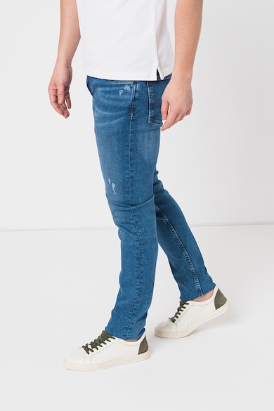 Pepe Jeans London Slim fit farmernadrág szaggatott részletekkel férfi