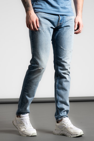 Pepe Jeans London Дънки със стеснен крачол и захабен ефект Мъже