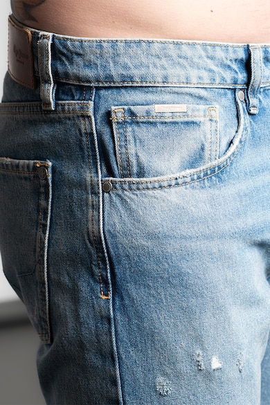 Pepe Jeans London Дънки със стеснен крачол и захабен ефект Мъже