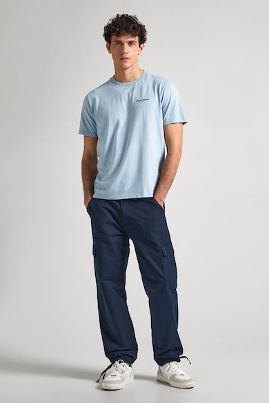 Pepe Jeans London Тениска с овално деколте и лого на гърба Мъже
