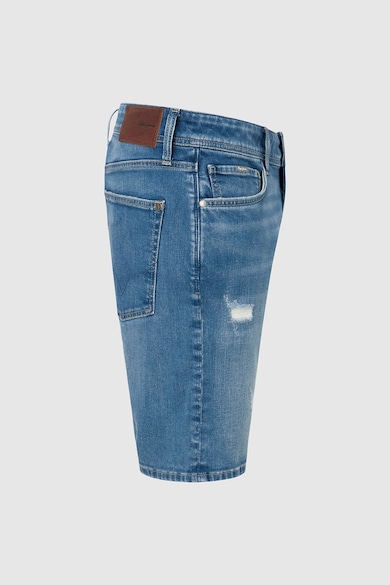 Pepe Jeans London Дънков къс панталон със захабен ефект Мъже