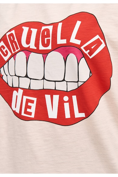 Recovered Tricou cu imprimeu Cruella Devil Lips 3989 Femei