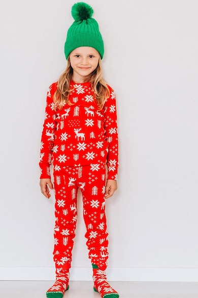 FAMILYSTA® Pizsama Karácsony témájú mintával Fiú