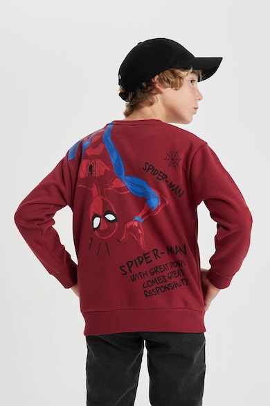 DeFacto Bluza de trening cu imprimeu Spiderman Baieti