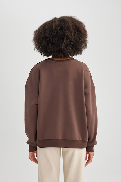 DeFacto Bő fazonú feliratos pulóver női
