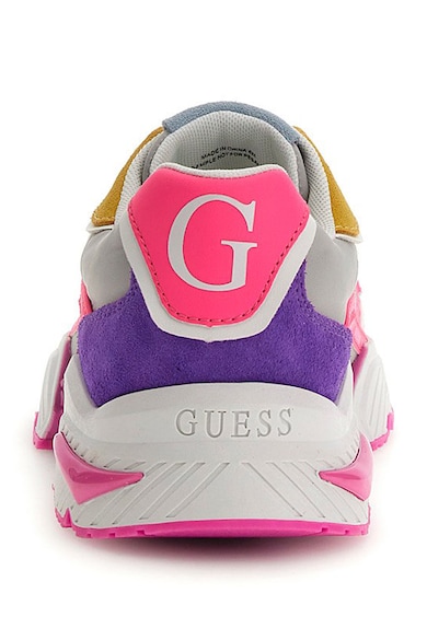 GUESS Colorblock dizájnos sneaker nyersbőr részletekkel női