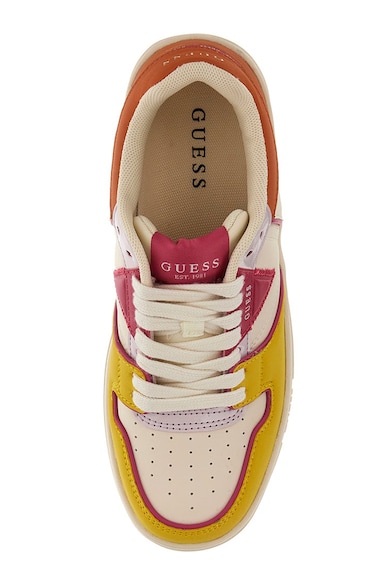 GUESS Eco-Leather Sneakers With Colorblock Aspect Femei