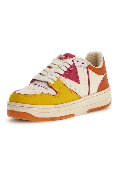 GUESS Eco-Leather Sneakers With Colorblock Aspect Femei