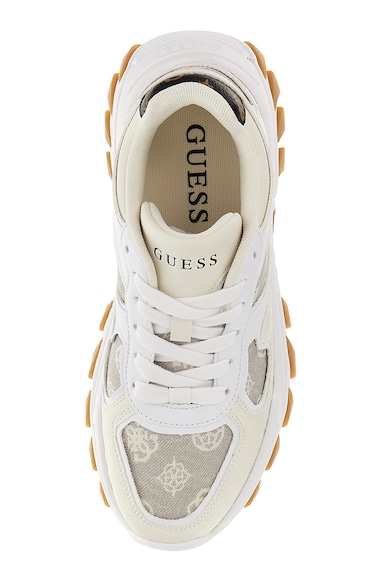 GUESS Vastag talpú műbőr sneaker farmer részletekkel női