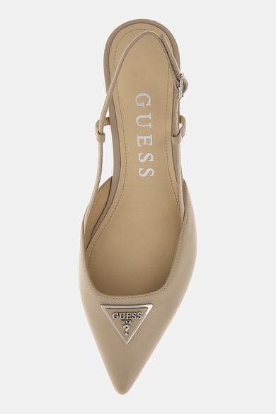 GUESS Pantofi de piele cu toc kitten Femei