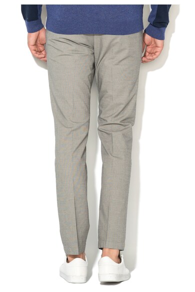 Esprit Pantaloni gri slim fit cu model sare si piper Barbati