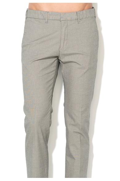 Esprit Pantaloni gri slim fit cu model sare si piper Barbati