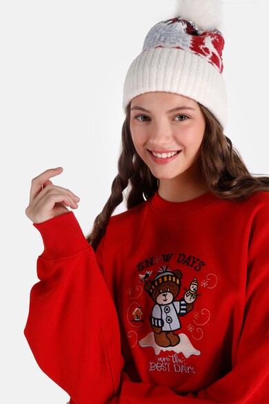 COLIN'S Kerek nyakú karácsonyi pulóver női