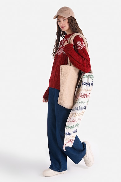 COLIN'S Kerek nyakú pulóver raglánujjakkal női