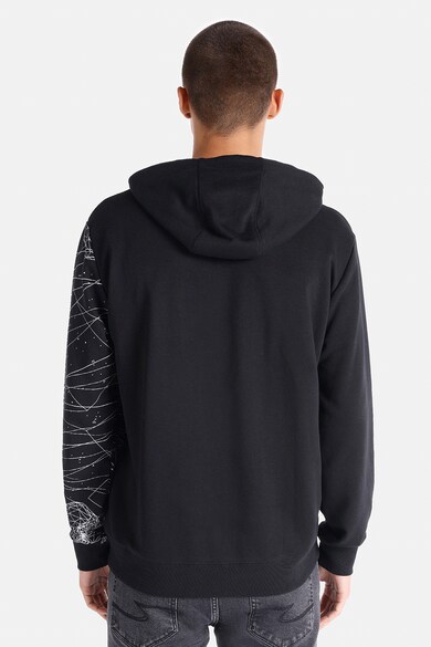 COLIN'S Húzózsinóros kapucnis pulóver absztrakt mintával férfi