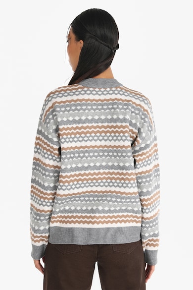 COLIN'S Kerek nyakú pulóver geometrikus mintával női