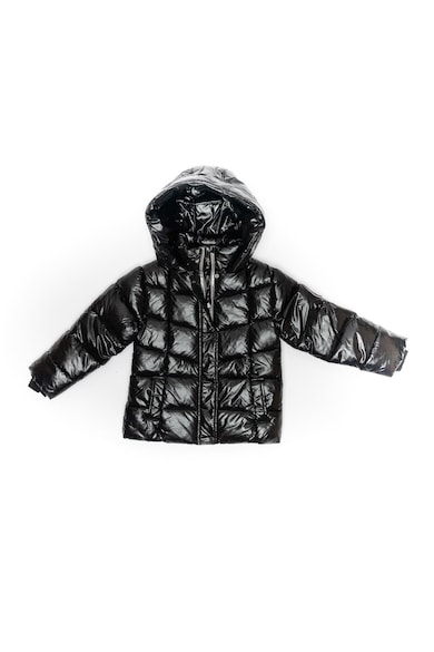 Geaca groasa copii - cu gluga - neagra - 40834