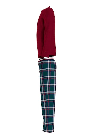 Tommy Hilfiger Pijama cu pantaloni lungi cu model in carouri Baieti
