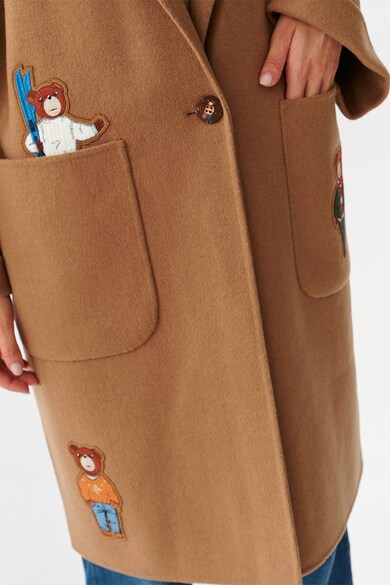 Tatuum Уголемено палто с вълна и апликации Жени