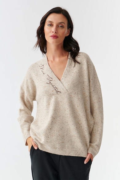 Tatuum Уголемен пуловер със застъпено деколте Жени