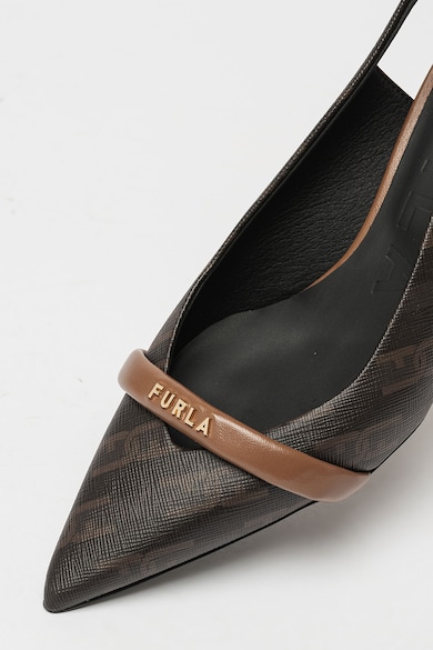 Furla Core sarokpántos cipő logómintával női