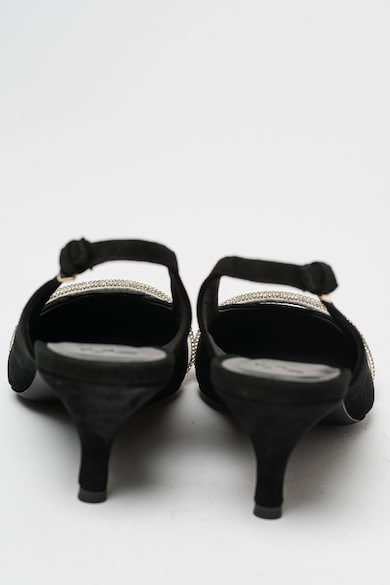 Furla Кожени обувки Core с отворена пета и каушка с декоративни камъни Жени