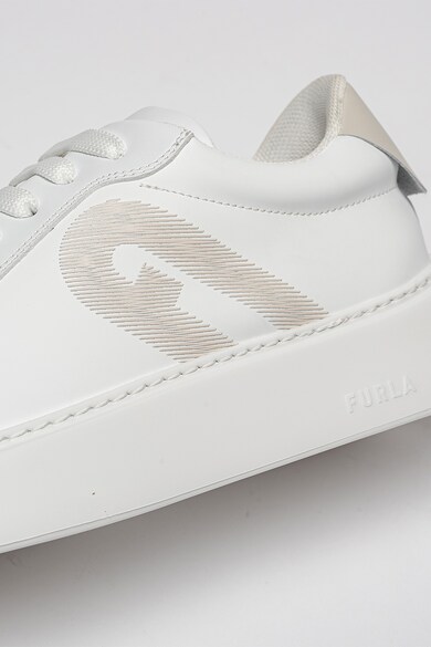 Furla Pantofi sport de piele ecologica cu logo brodat Femei