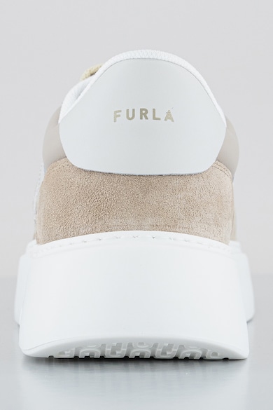 Furla Flatform sneaker nyersbőr és bőr részletekkel női