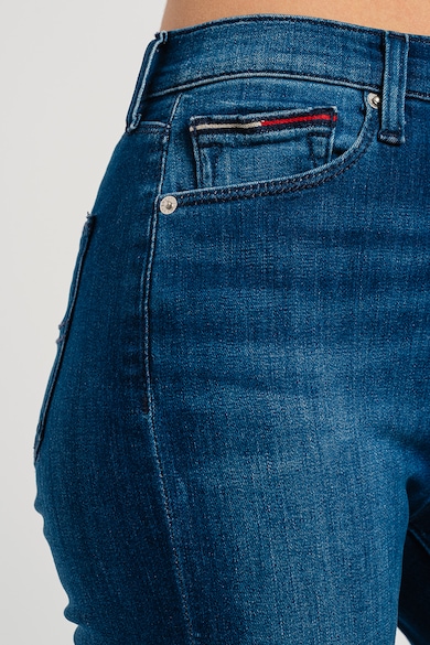 Tommy Jeans Koptatott hatású skinny fit farmernadrág női