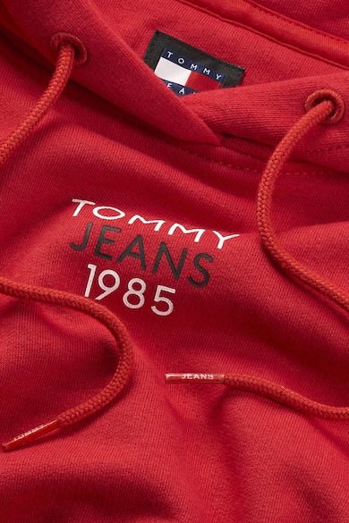 Tommy Jeans Húzózsinóros kapucnis bő fazonú pulóver női