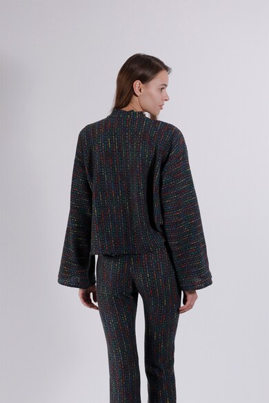 UVIA Bő fazonú pulóver rövid gallérral női