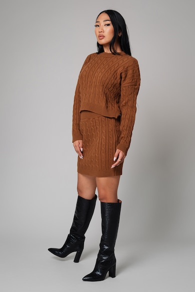 uFIT Плетен пуловер и пола Жени