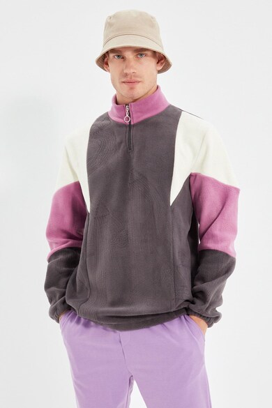 adidas Tuta Fleece Colorblock KB5264 Nero Regular Fit adidas Tuta Fleece Colorblock KB5264 Nero Regular Fit