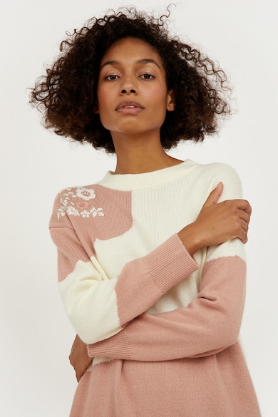 FINN FLARE Colorblock dizájnú laza fazonú pulóver női