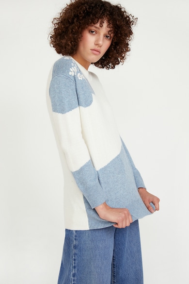 FINN FLARE Laza fazonú pulóver hasítékkal a hátoldalán női