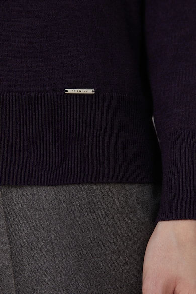 FINN FLARE Egyszínű finomkötött pulóver női