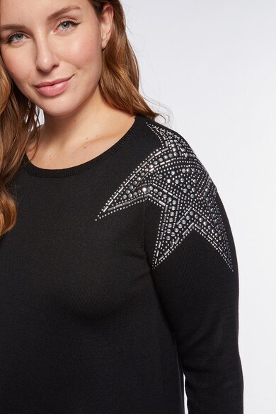 Fiorella Rubino Пуловер с апликация на раменете Жени