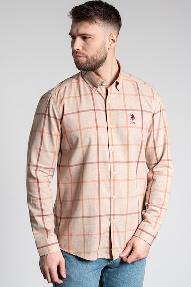 U.S. Polo Assn. Карирана риза със стандартна кройка Мъже