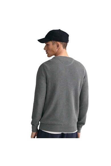 Gant Памучен пуловер с овално деколте Мъже