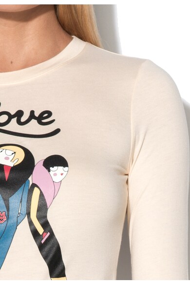 Love Moschino Bluza din amestec de modal cu imprimeu Femei