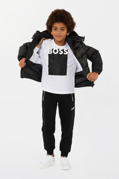 BOSS Kidswear Húzózsinóros szabadidőnadrág cipzáros zsebekkel Fiú