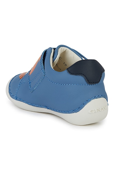 Geox Pantofi de piele cu velcro si imprimeu grafic Baieti