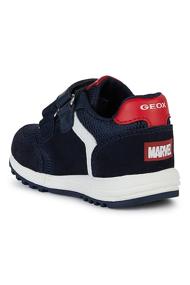 Geox Pantofi sport cu inchidere velcro si model Spider-Man Baieti