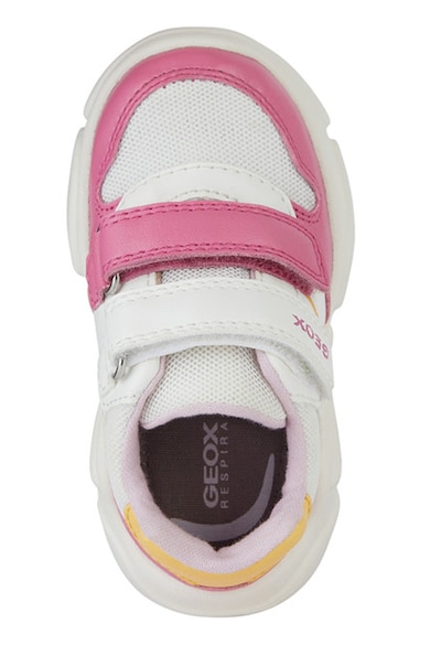 Geox Tépőzáras műbőr sneaker textil részletekkel Lány