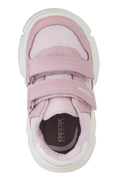 Geox Спортни обувки от еко кожа с велкро и текстил Момичета