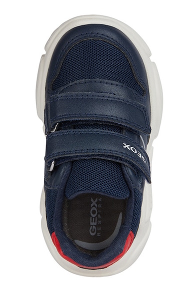 Geox Pantofi sport cu inchidere velcro si insertii din material textil Baieti